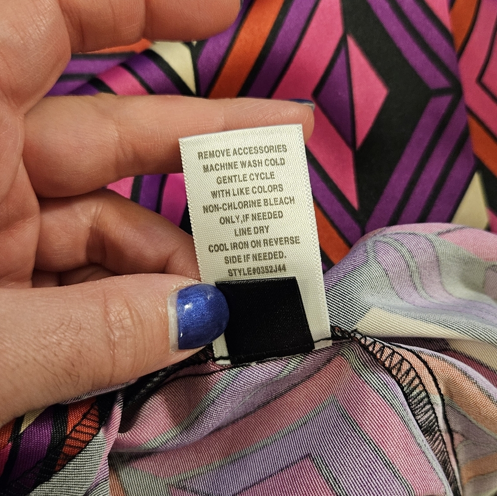 Dressbarn Bright Geometric Dress - Picture 6 of 6